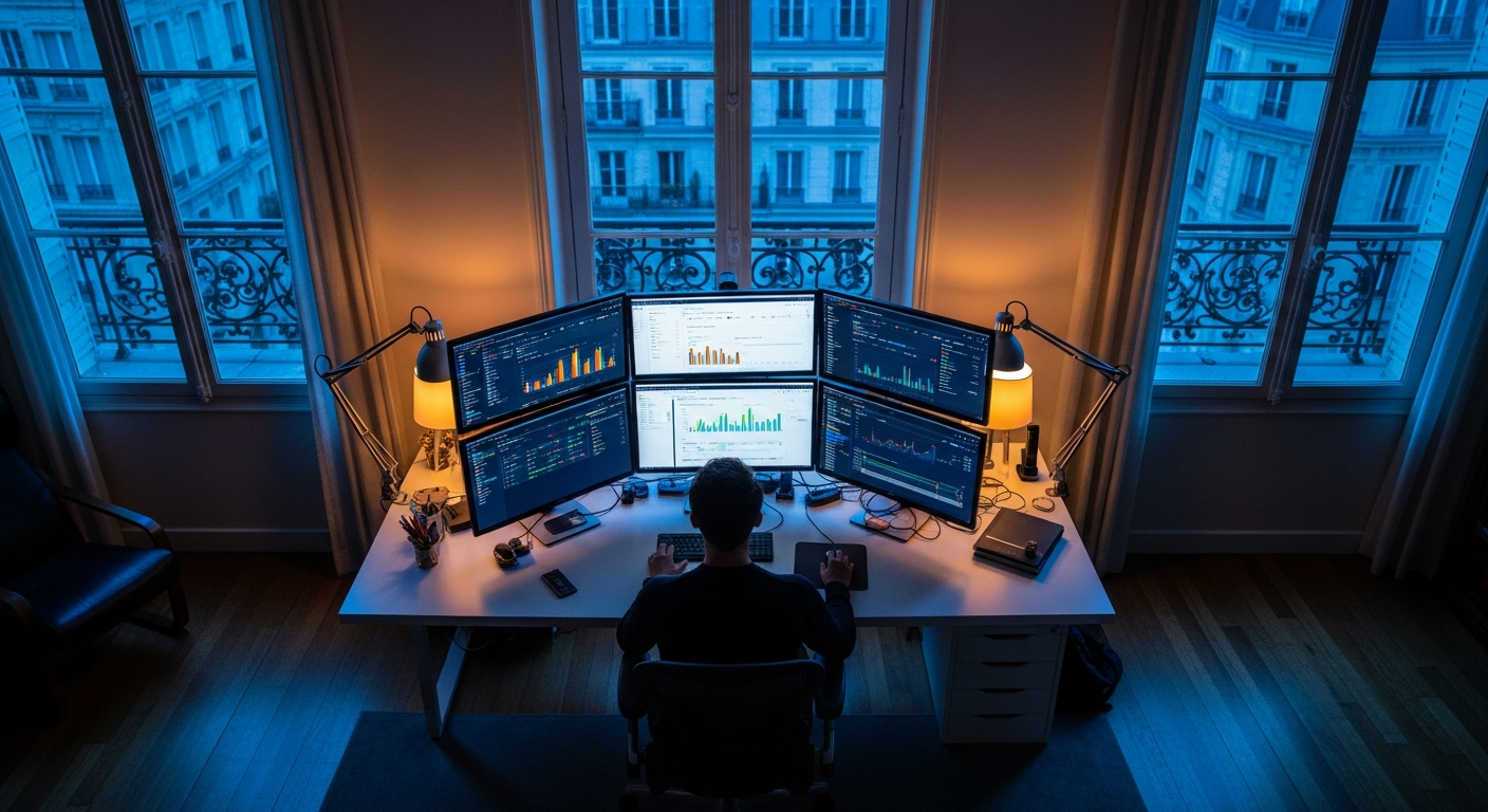 Tableau de bord Google Ads montrant les performances des campagnes publicitaires à Paris