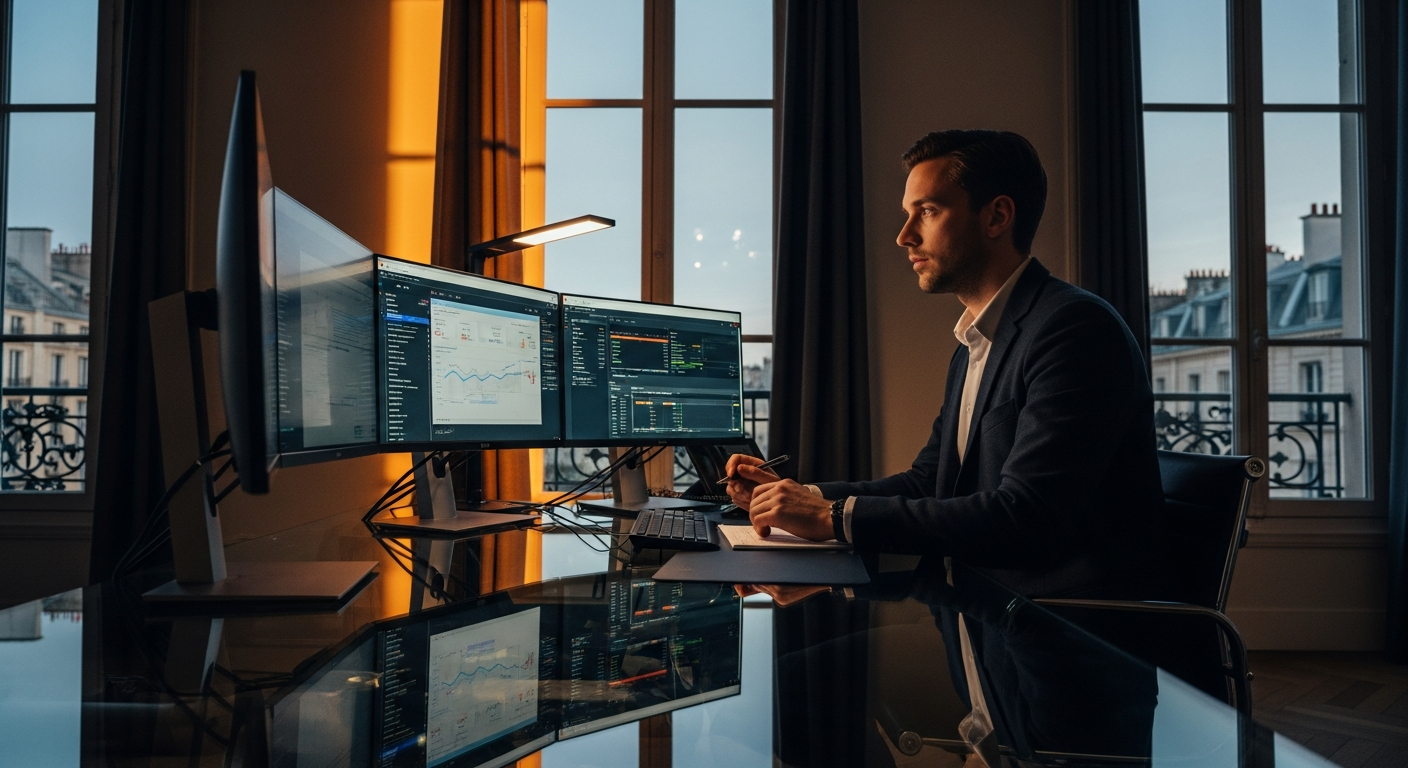 Interface Google Ads avec métriques de performance ROI et conversions